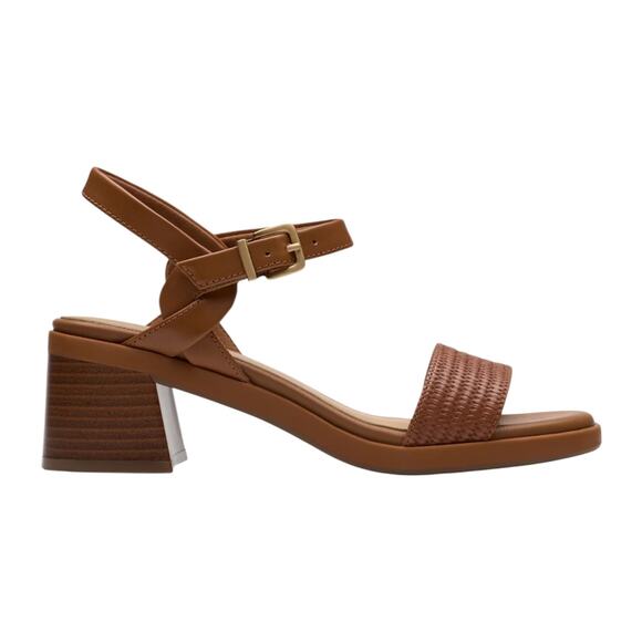 Clarks Women's Jaylan Ray Buckles Leather Sandals Tan Size 11 - Picture 2 of 6